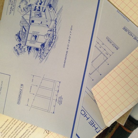 Munchkin Publications Gable-Front Playhouse Blueprints - Picture 2 of 5